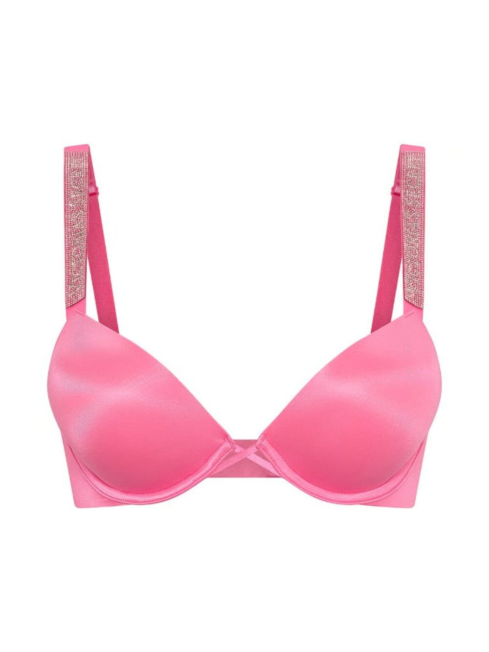 New! Victoria’s Secret Bombshell Logo Shine Strap Push-Up Bra 34D 34539